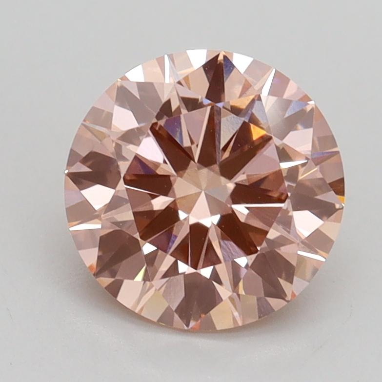 1.60 Ct. Fancy Intense Pink Round Lab Grown Diamond