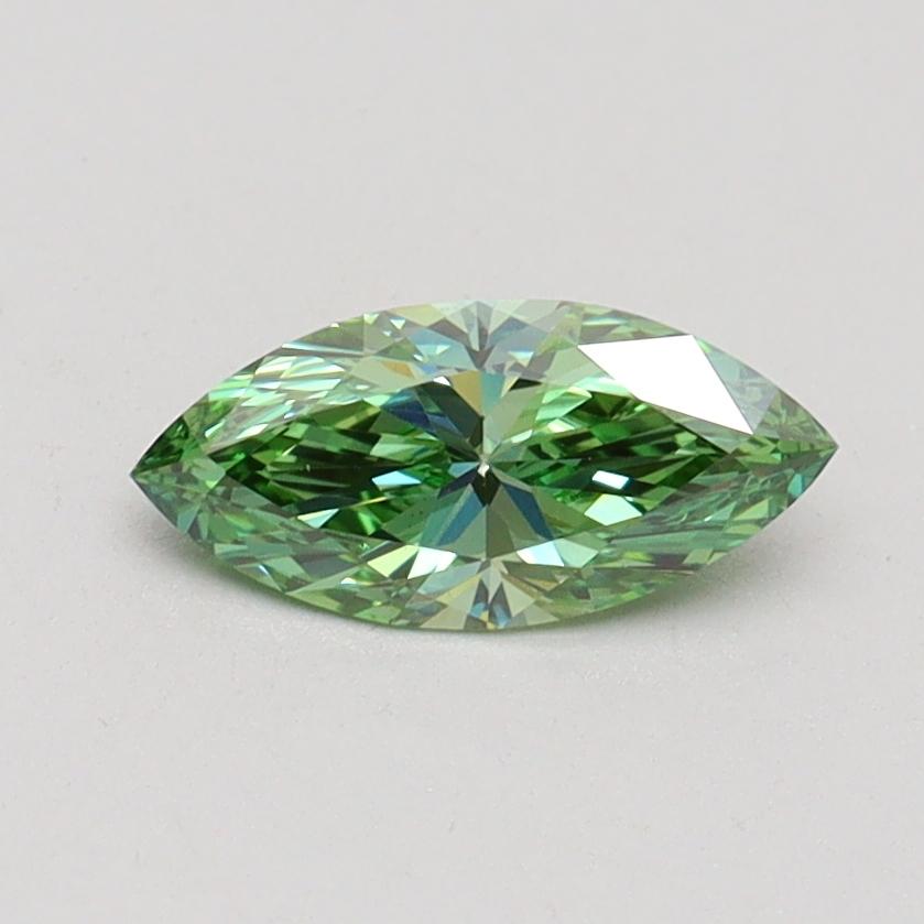 0.50 Ct. Fancy Vivid Green Marquise Lab Grown Diamond