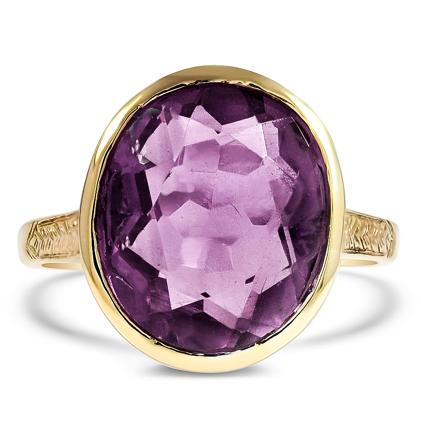 Retro Amethyst Cocktail Ring | Naha | Brilliant Earth