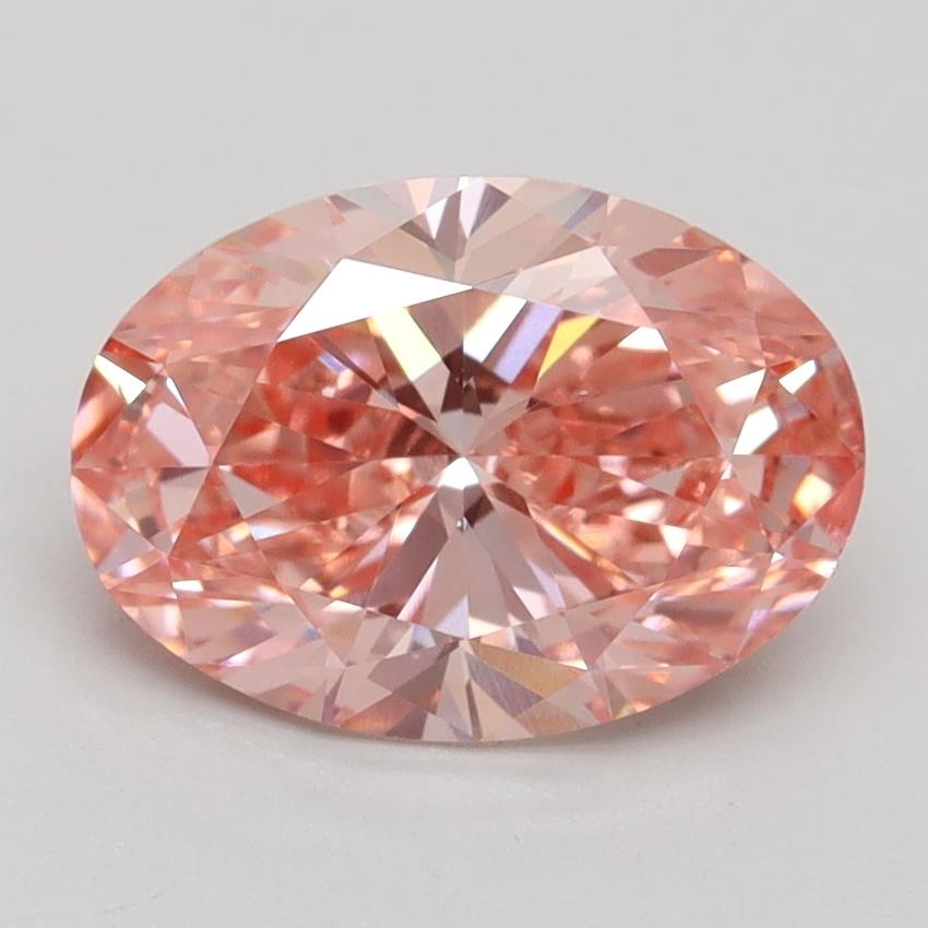 2.20 Ct. Fancy Vivid Pink Oval Lab Grown Diamond