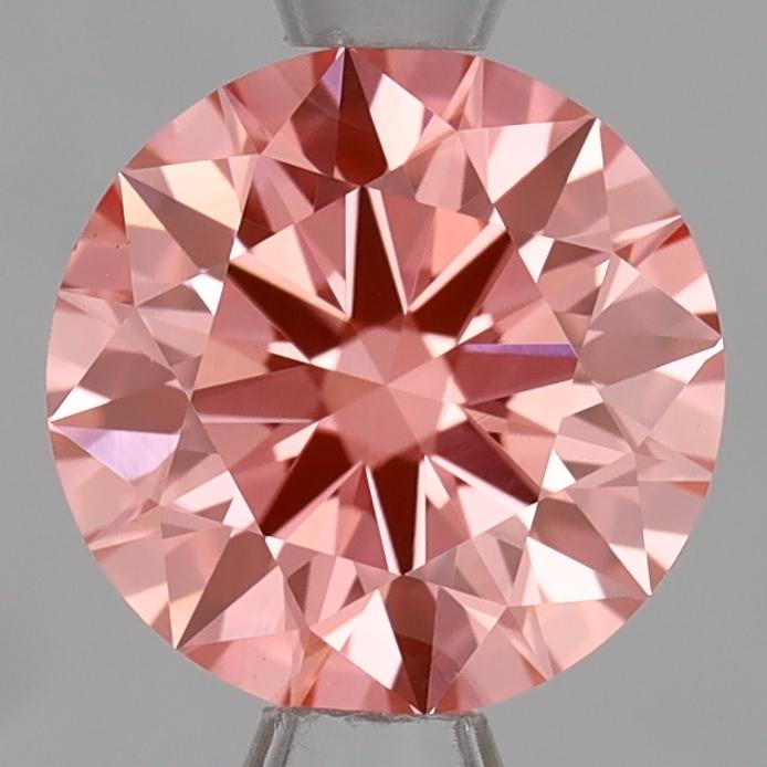 1.07 Ct. Fancy Vivid Pink Round Lab Grown Diamond