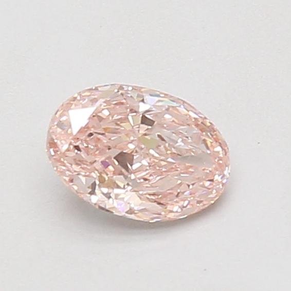 0.62 Ct. Fancy Intense Pink Oval Lab Grown Diamond