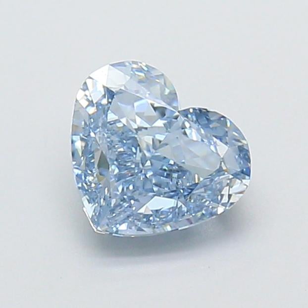 1.22 Ct. Fancy Vivid Blue Heart Lab Grown Diamond
