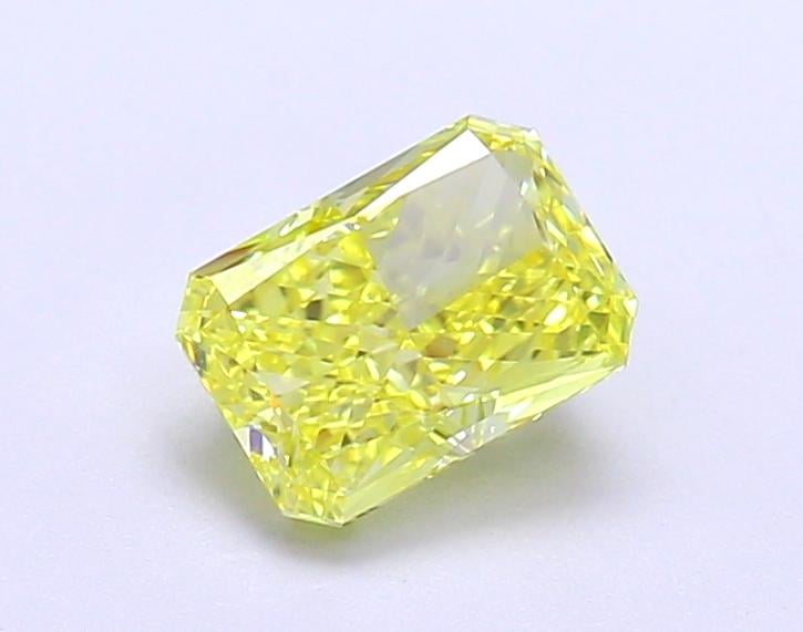 1.02 Ct. Fancy Vivid  Yellow Radiant Lab Grown Diamond