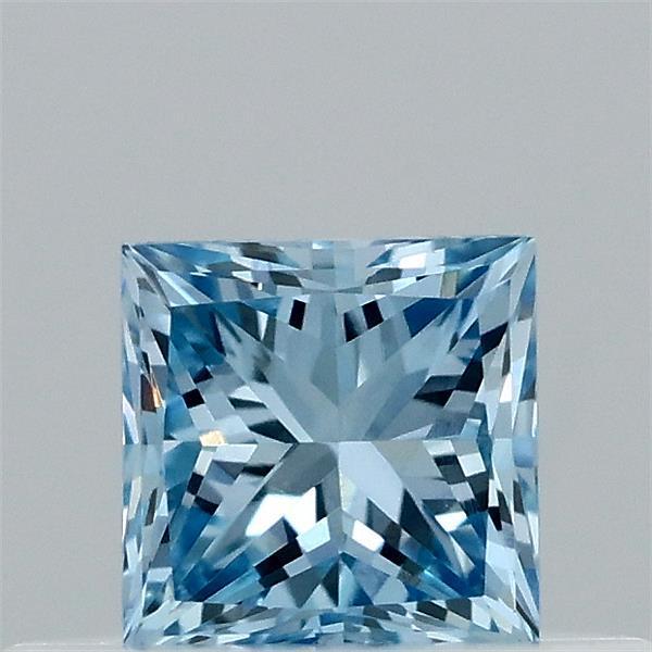 0.35 Ct. Fancy Vivid Blue Princess Lab Grown Diamond