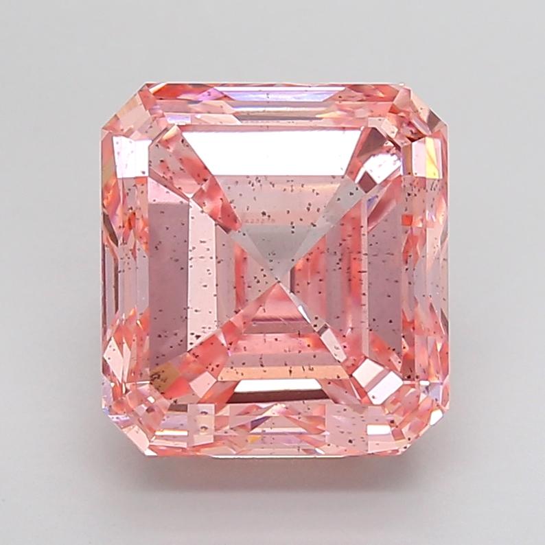 7.56 Ct. Fancy Intense Pink Emerald Lab Grown Diamond
