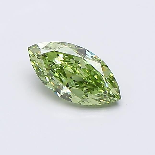 0.52 Ct. Fancy Vivid  Green Marquise Lab Grown Diamond