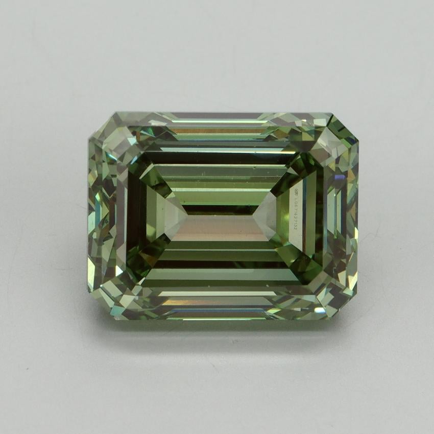 10.03 Ct. Fancy Vivid Green Emerald Lab Grown Diamond