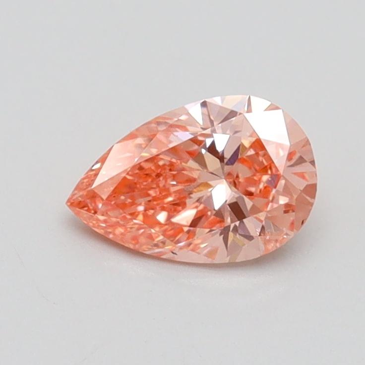 0.51 Ct. Fancy Intense Pink Pear Lab Grown Diamond