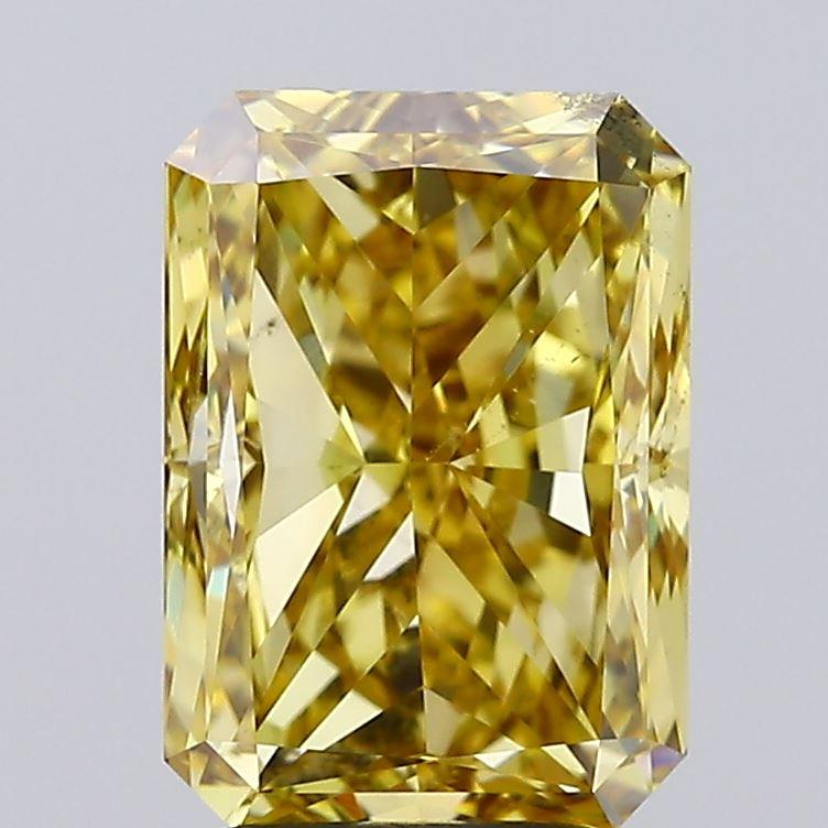 4.01 Ct. Fancy Intense Yellow Radiant Lab Grown Diamond