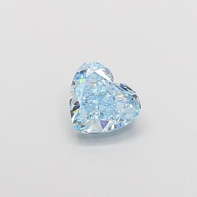 1.02 Ct. Fancy Vivid Blue Heart Lab Grown Diamond