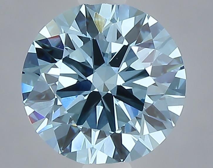 1.01 Ct. Fancy Vivid Blue Round Lab Grown Diamond