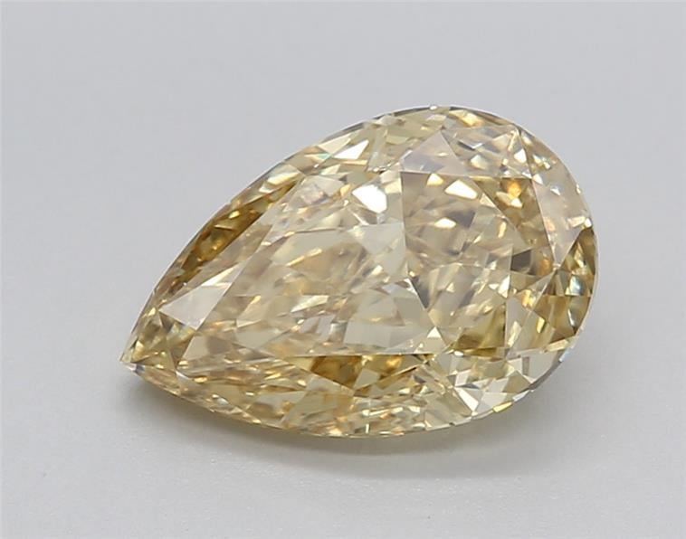 1.90 Ct. Fancy Intense Yellow Pear Lab Grown Diamond
