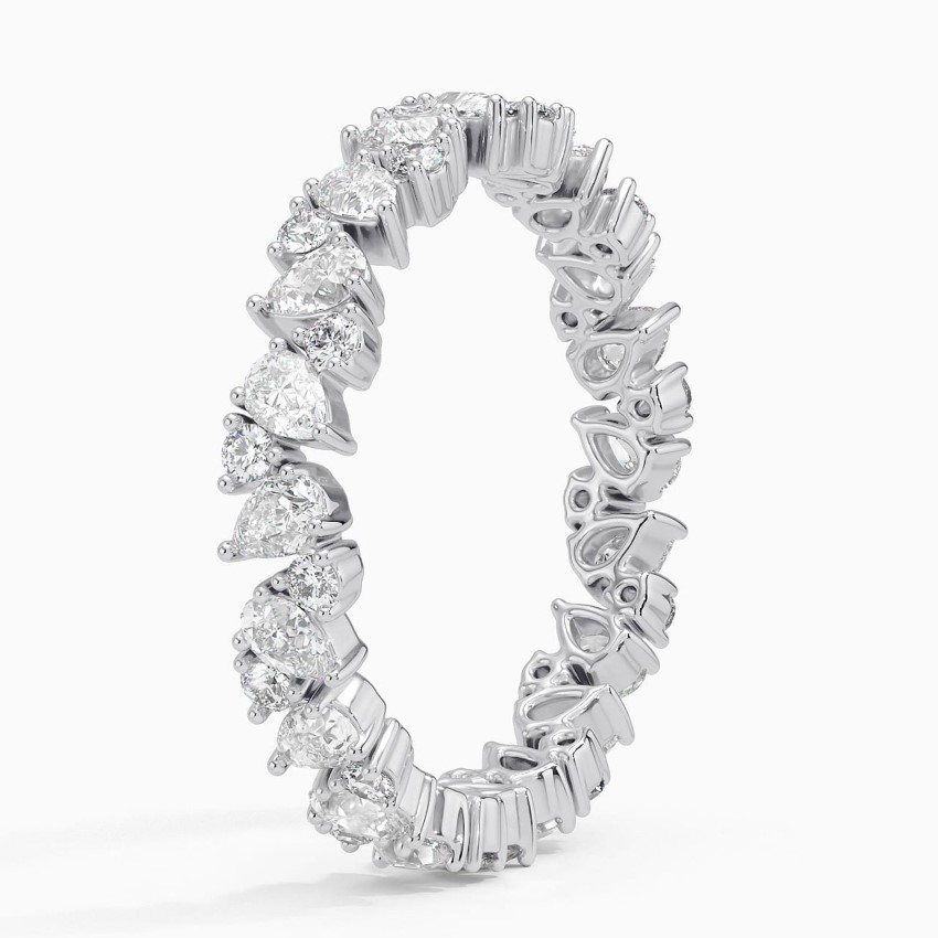 Platinum Olivetta Lab Diamond Eternity Ring (1 1/10 ct. tw.)