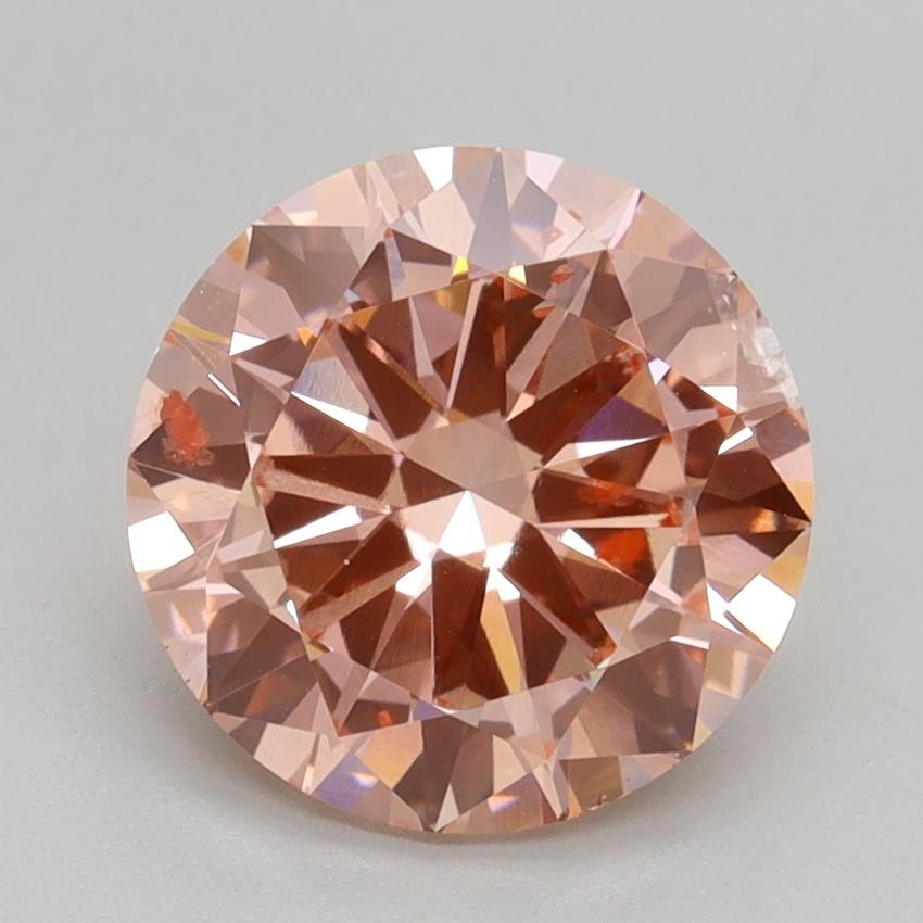 2.50 Ct. Fancy Intense Pink Round Lab Grown Diamond