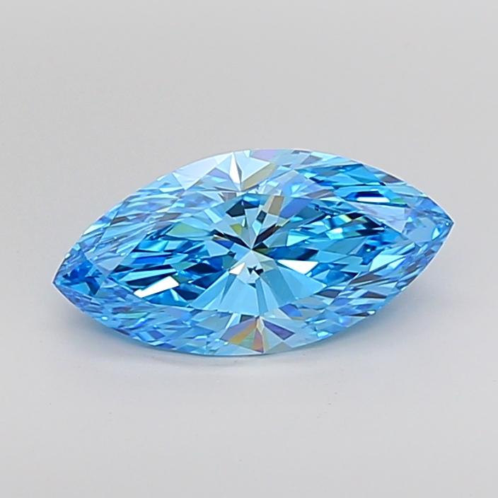 3.24 Ct. Fancy Vivid Blue Marquise Lab Grown Diamond