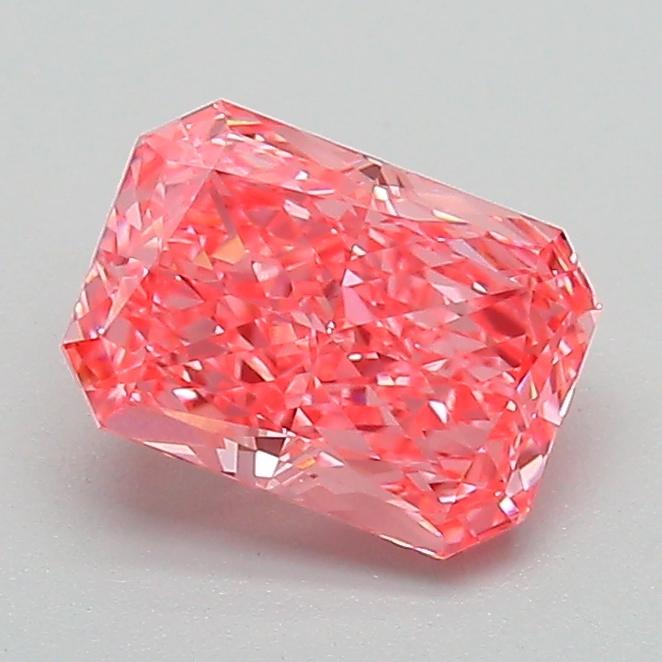 1.10 Ct. Fancy Vivid Pink Radiant Lab Grown Diamond