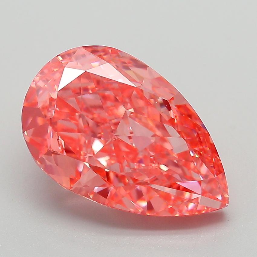 5.05 Ct. Fancy Vivid Pink Pear Lab Grown Diamond