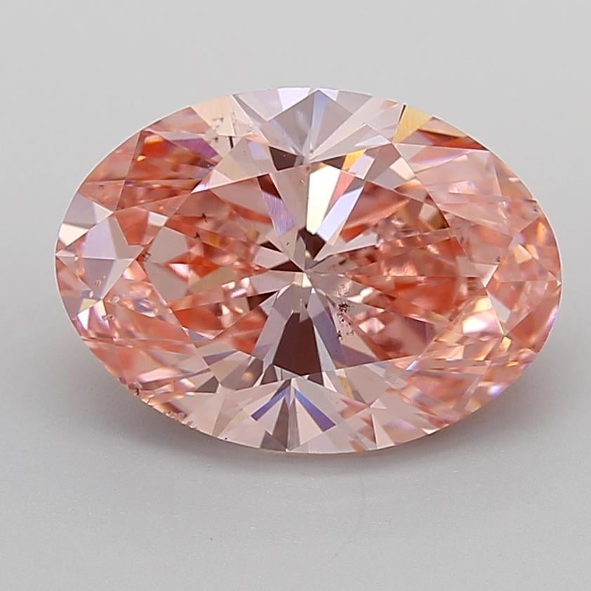5.00 Ct. Fancy Vivid  Pink Oval Lab Grown Diamond