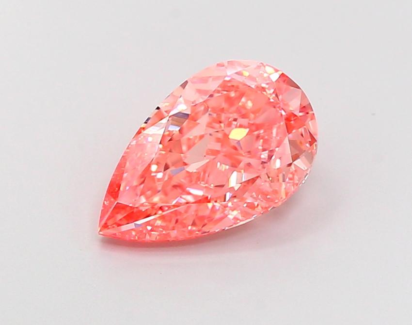 3.02 Ct. Fancy Vivid Pink Pear Lab Grown Diamond