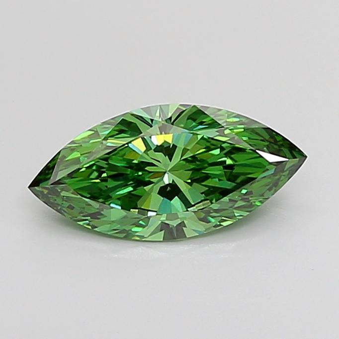 1.40 Ct. Fancy Vivid Green Marquise Lab Grown Diamond