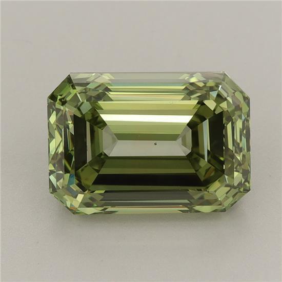 4.06 Ct. Fancy Vivid Green Emerald Lab Grown Diamond