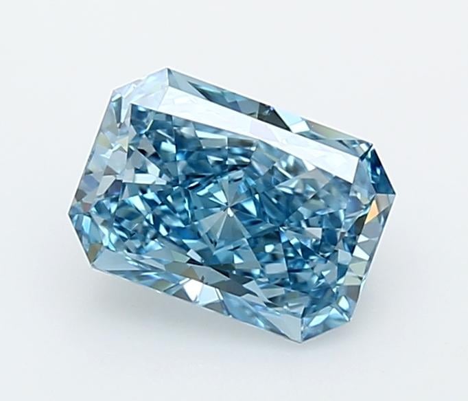 1.52 Ct. Fancy Vivid  Blue Radiant Lab Grown Diamond