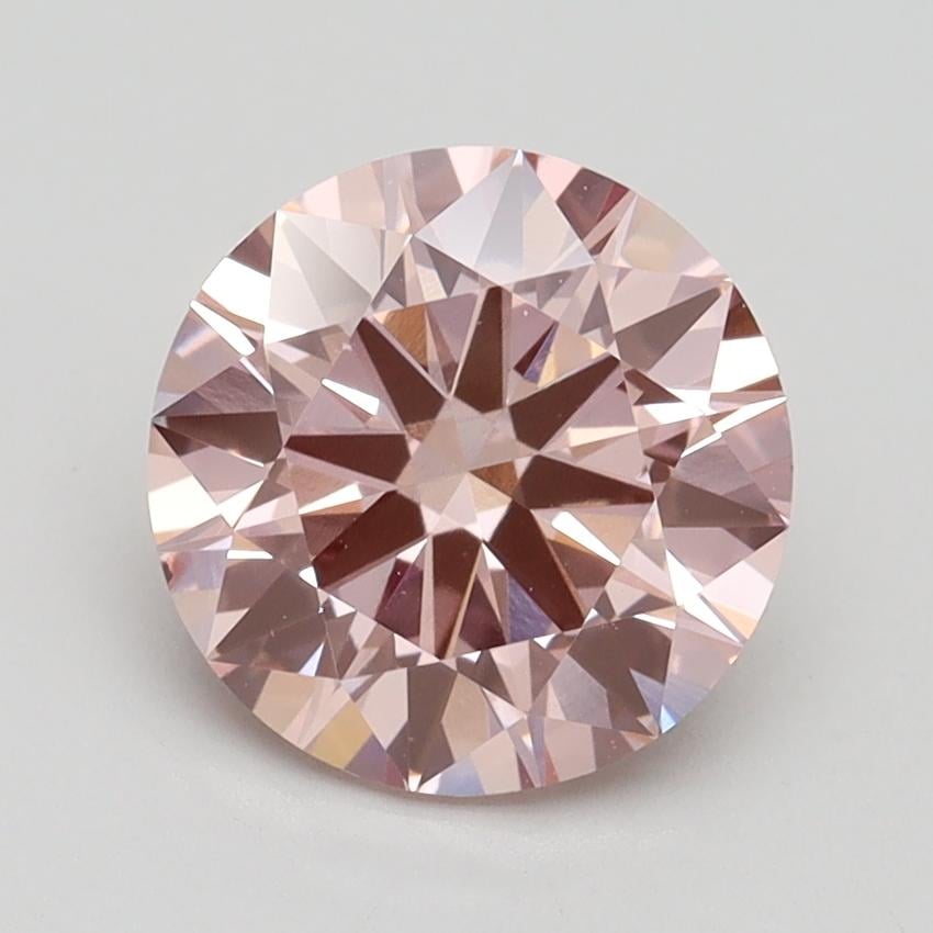2.08 Ct. Fancy Intense Pink Round Lab Grown Diamond
