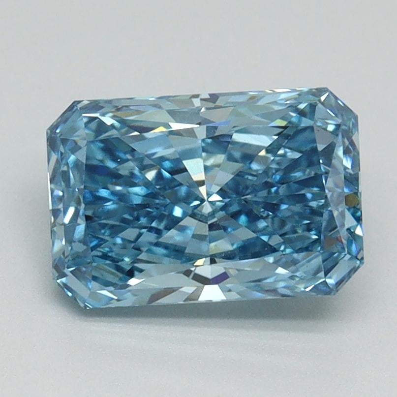 1.65 Ct. Fancy Vivid Blue Radiant Lab Grown Diamond