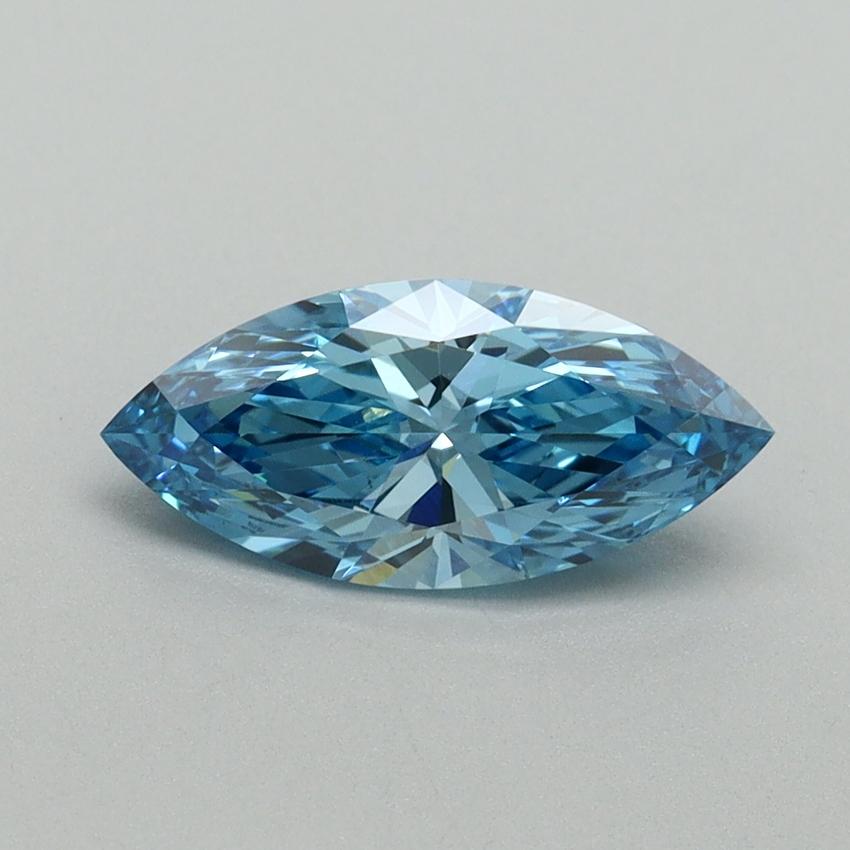 1.00 Ct. Fancy Vivid Blue Marquise Lab Grown Diamond