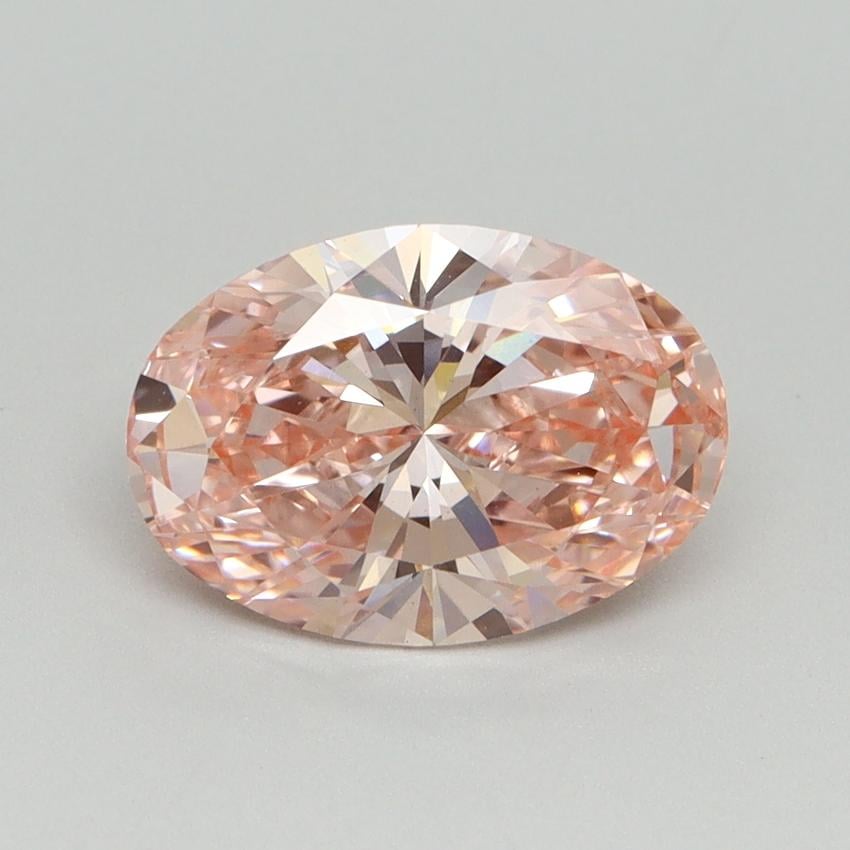 2.00 Ct. Fancy Vivid Pink Oval Lab Grown Diamond
