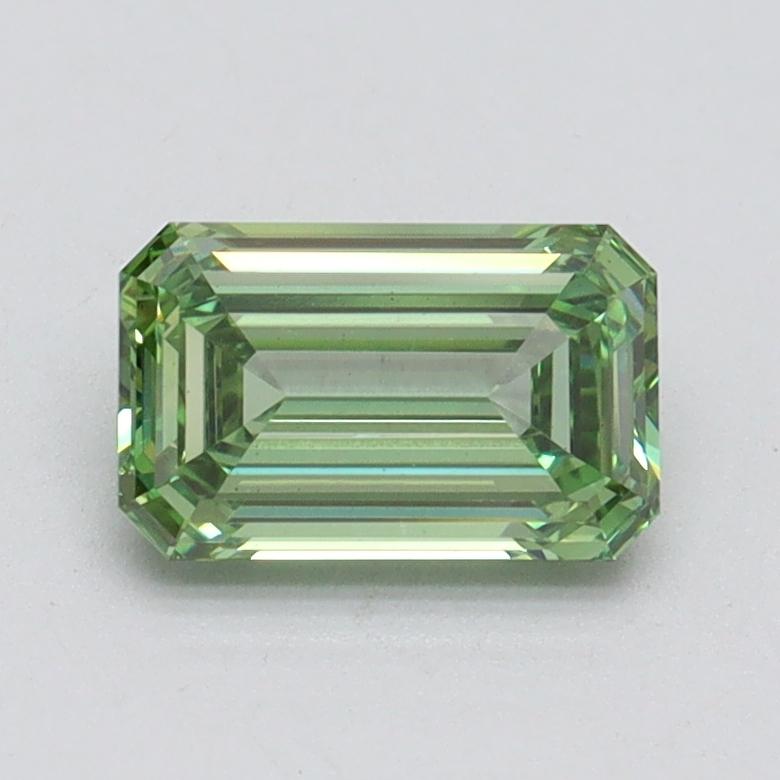 1.01 Ct. Fancy Vivid Green Emerald Lab Grown Diamond
