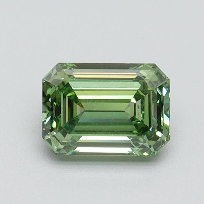 0.71 Ct. Fancy Vivid Green Emerald Lab Grown Diamond