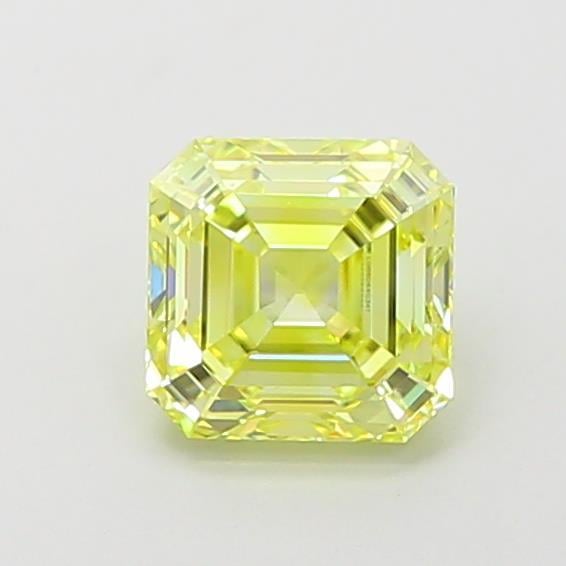 1.10 Ct. Fancy Intense  Yellow Asscher Lab Grown Diamond