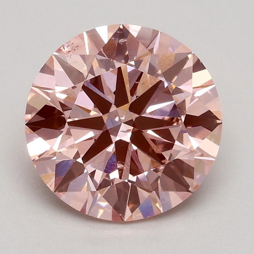 1.83 Ct. Fancy Intense Pink Round Lab Grown Diamond