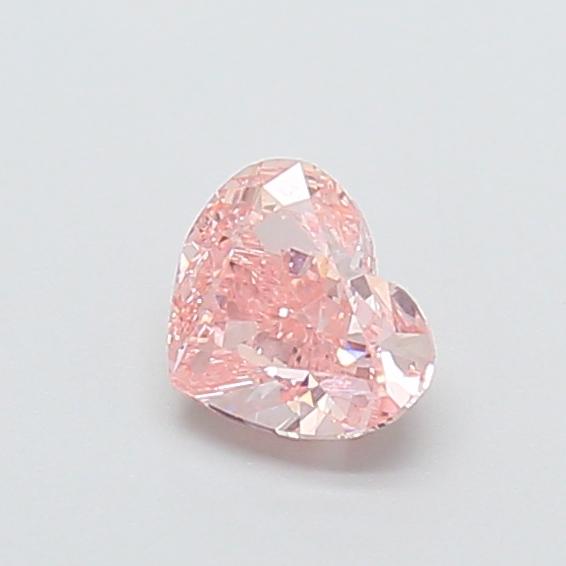 0.64 Ct. Fancy Intense  Pink Heart Lab Grown Diamond