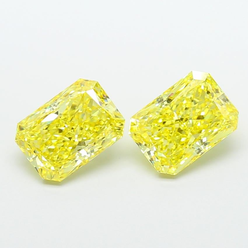 4.25 Ct. Fancy Yellow Radiant Lab Grown Diamond