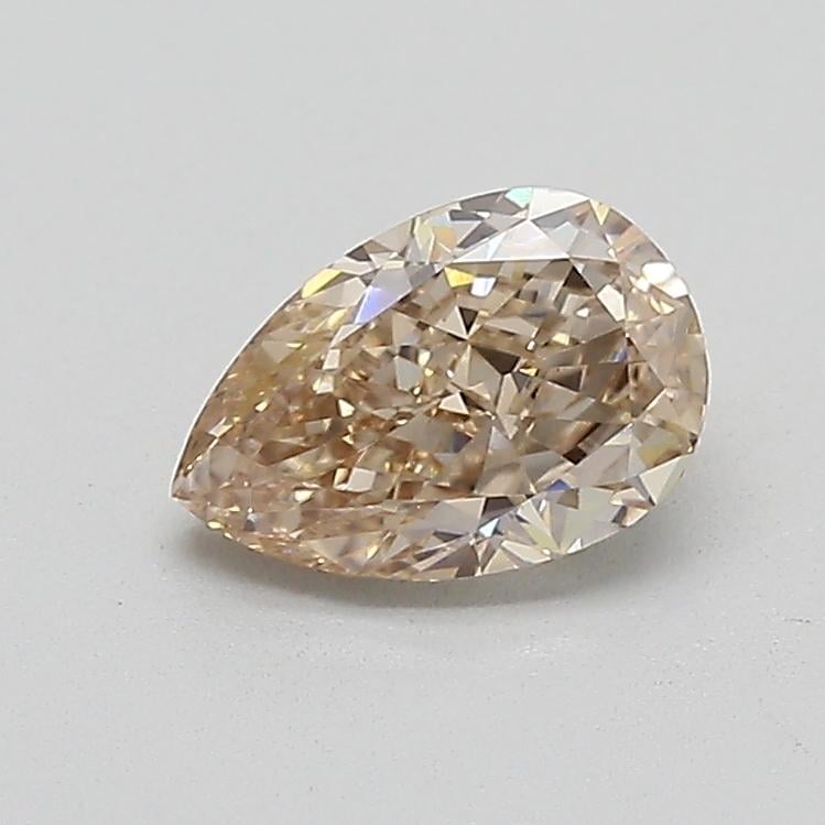 1.03 Ct. Very Light  Brown Pear Lab Grown Diamond