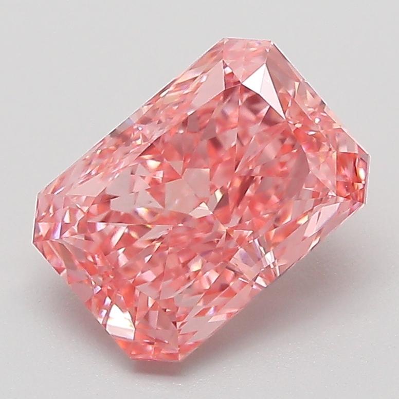 2.07 Ct. Fancy Vivid Pink Radiant Lab Grown Diamond