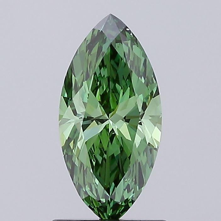 1.04 Ct. Fancy Vivid Green Marquise Lab Grown Diamond