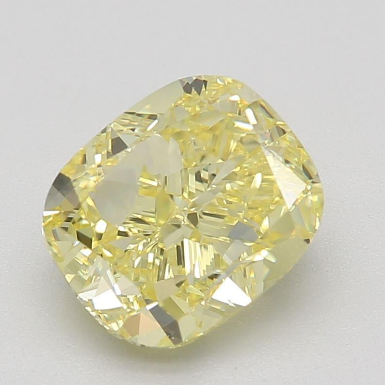 2.00 Ct. Fancy Intense Yellow Cushion Diamond