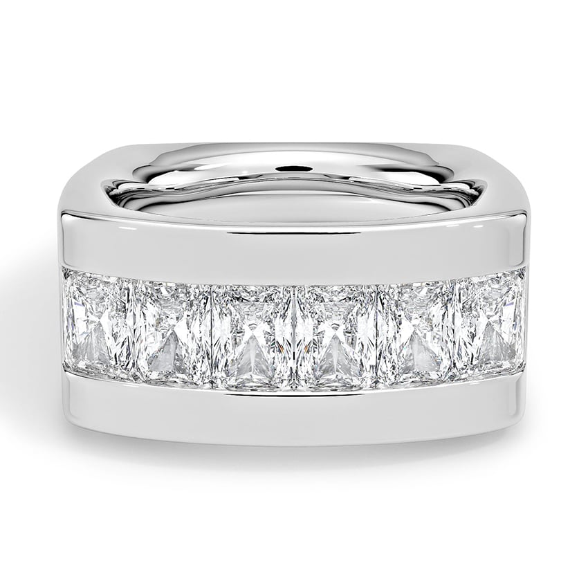 Custom Six Stone Radiant Lab Diamond Ring