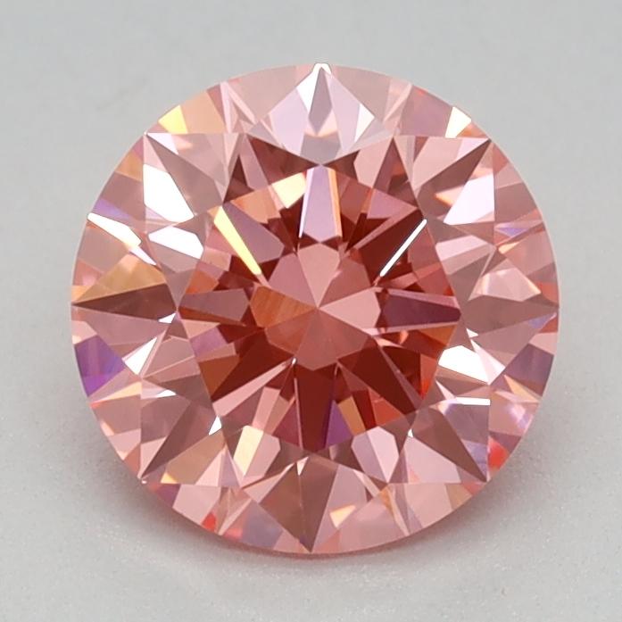 1.01 Ct. Fancy Vivid Pink Round Lab Grown Diamond