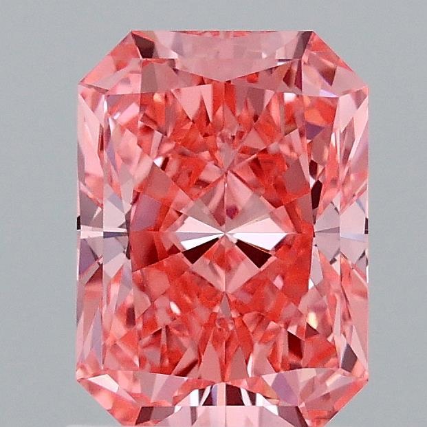 1.55 Ct. Fancy Vivid Pink Radiant Lab Grown Diamond