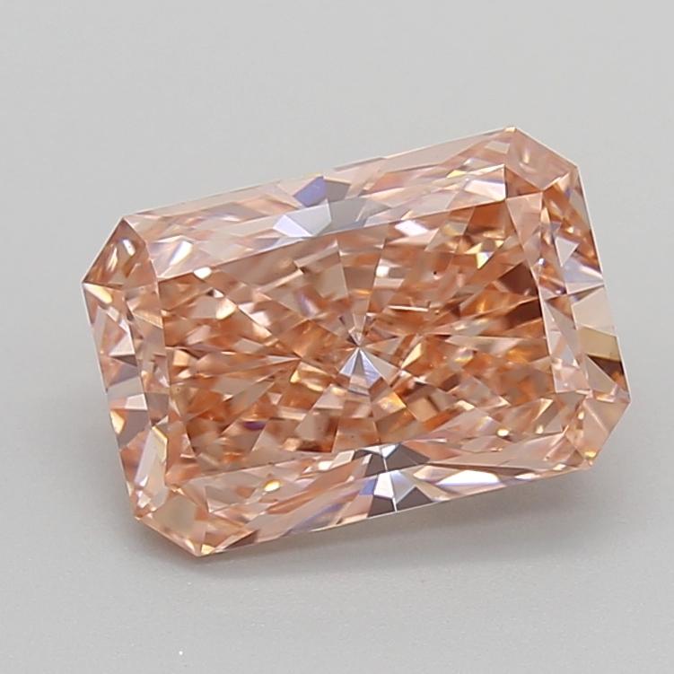 3.01 Ct. Fancy Vivid  Pink Radiant Lab Grown Diamond