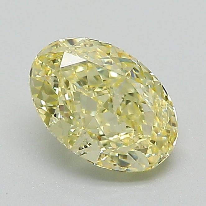 1.06 Ct. Fancy Yellow Oval Lab Grown Diamond