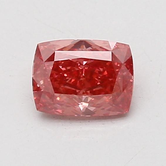 0.74 Ct. Fancy Vivid Pink Cushion Lab Grown Diamond