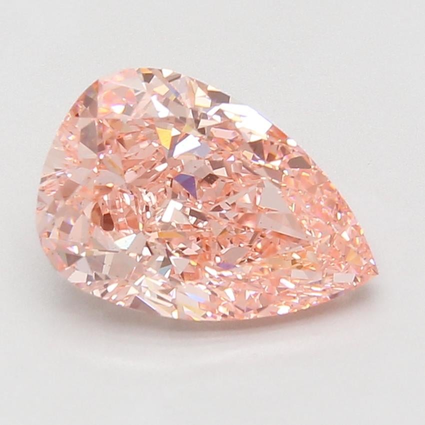 4.01 Ct. Fancy Vivid Pink Pear Lab Grown Diamond
