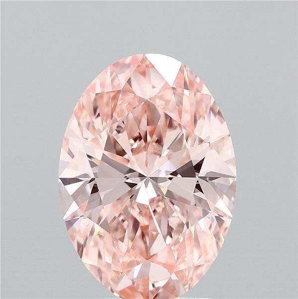 3.00 Ct. Fancy Vivid Pink Oval Lab Grown Diamond