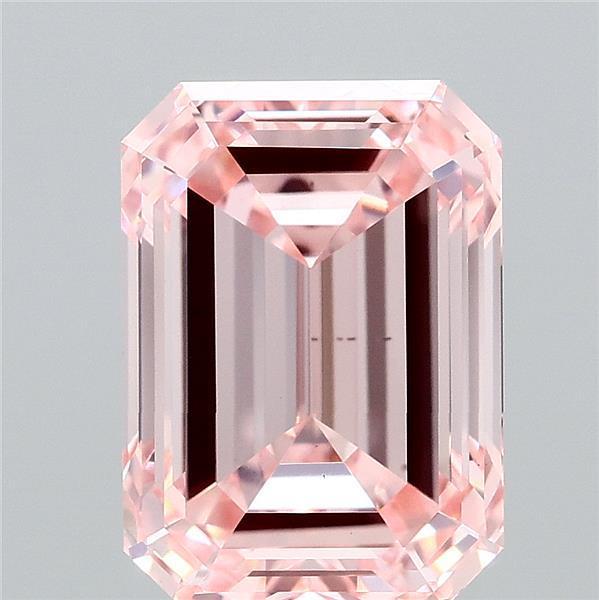 4.10 Ct. Fancy Intense Pink Emerald Lab Grown Diamond